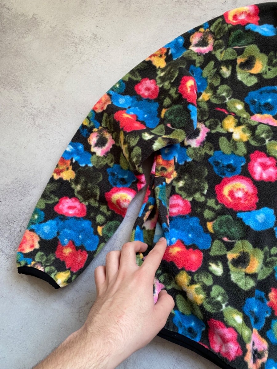 Stussy Floral Multicolor 1/4 Zip Pullover Size S | eBay