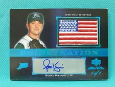 2007 UD Black Scott Kazmir Auto 1/1 AUTO PRIDE of a NATION 