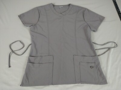 grey scrub dress Mary Scrub Wrap Dress