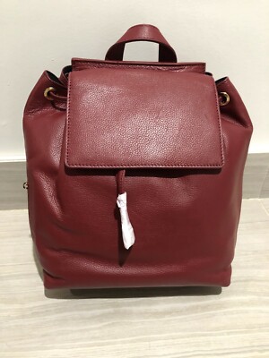 Barney’s New York leather backpack Barneys New York Black 100% Leather Flap Backpack BRAND NEW  main image 4