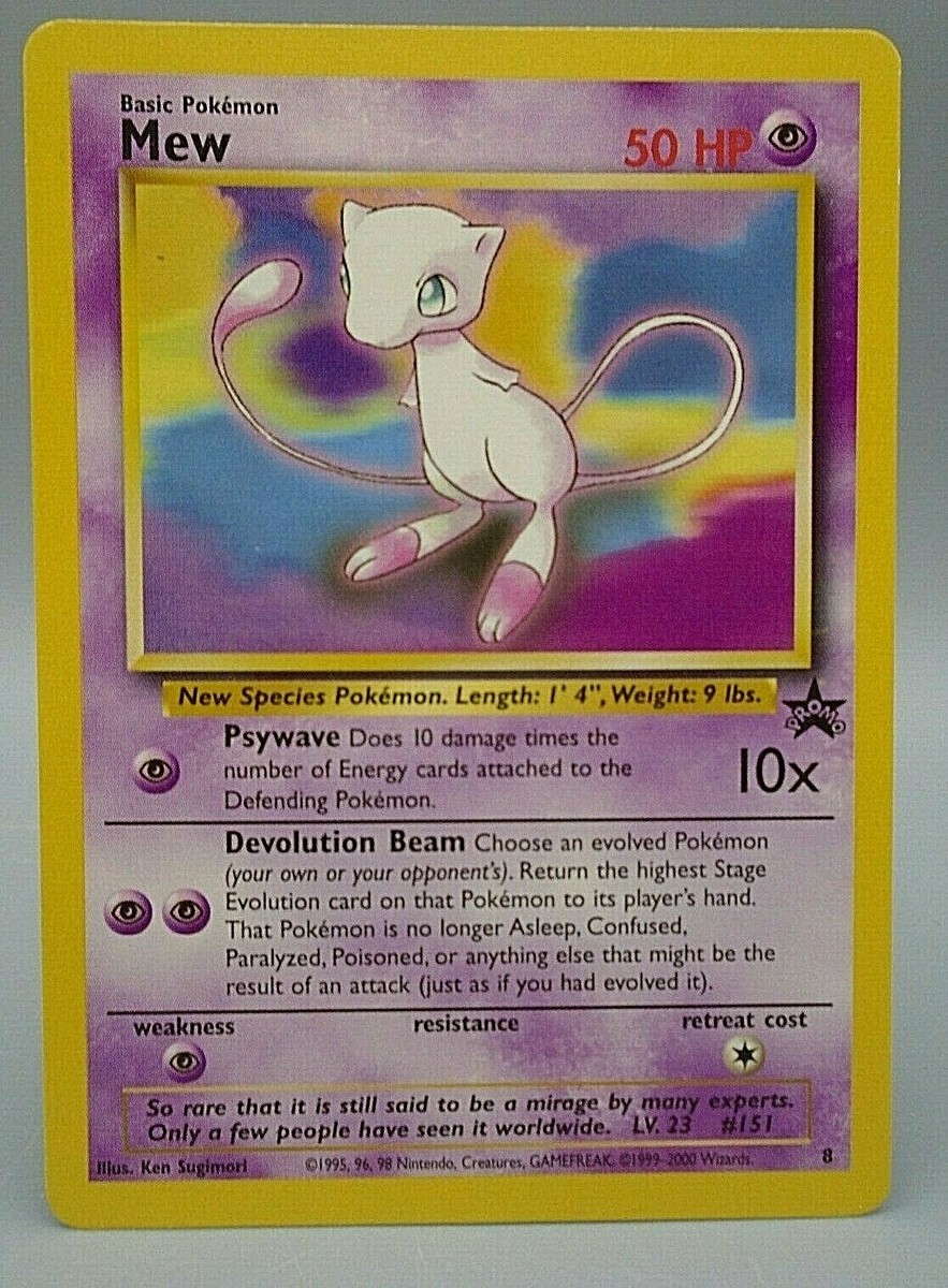 Pokemon Card Mew Black Star Promo Non Holo 1999-2000 Wizards | eBay