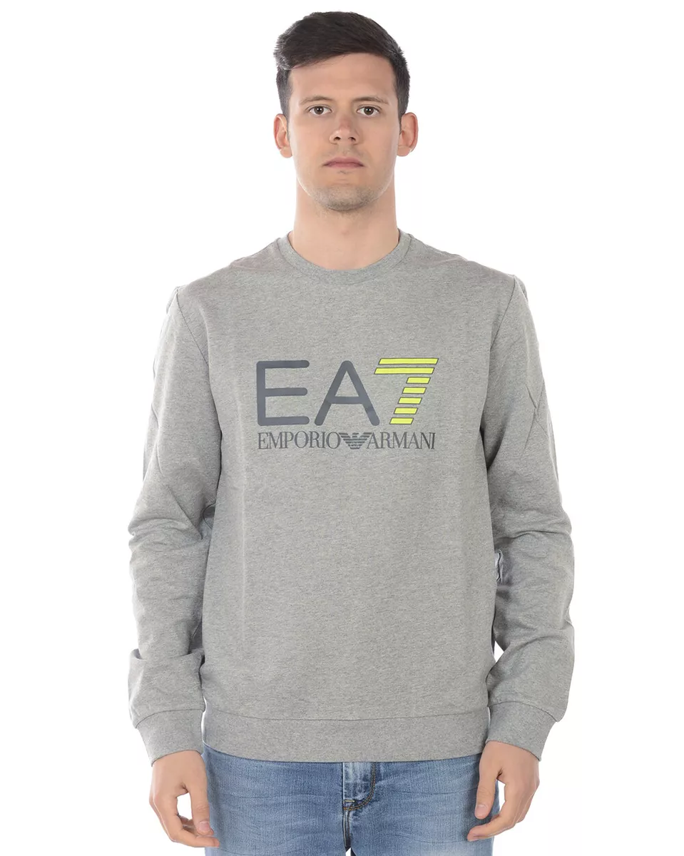 Ea7 sweatshirt store grey