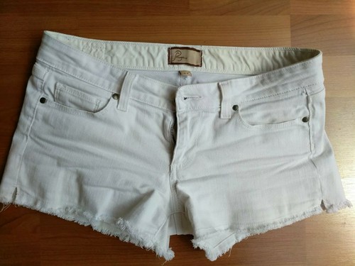 Paige Women's White Denim Jean Shorts 