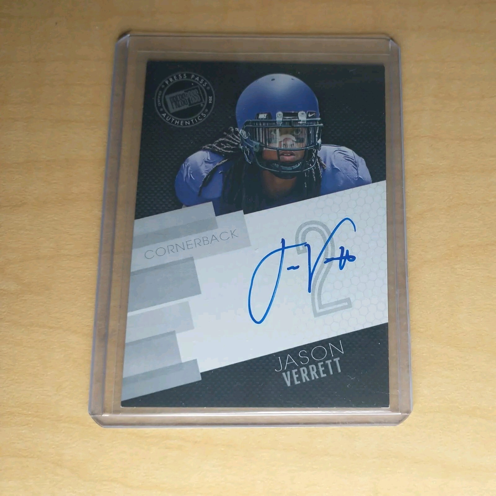 2014 Press Pass Jason Verrett Rookie Auto Chargers TCU