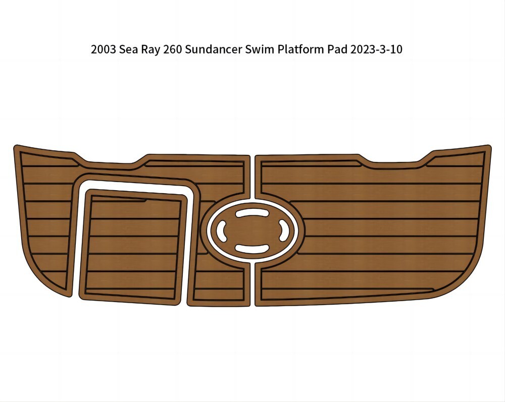 2003 Sea Ray 260 Sundancer Swim Platform Pad Boat EVA Foam Teak