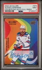 2022-23 Allure Color Flow Full Rainbow Auto #SF-6 Alexis Lafreniere (AU) PSA 9