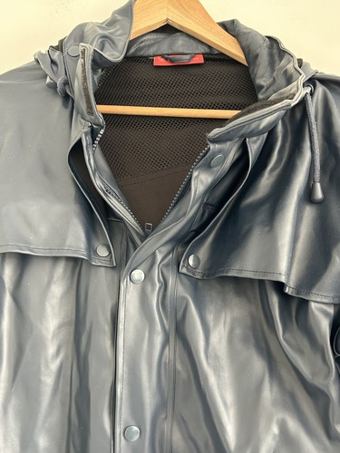 Thomas Cook Coat Unisex L Navy Blue Pioneer Raincoat Water repellent Hooded - Picture 6 of 15