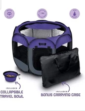 Pet Playpen Foldable Portable Dog/Cat/Puppy Kennel for Small 29x 29 X 17