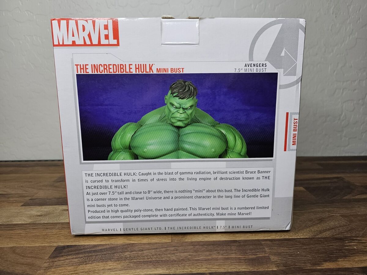 Marvel The Incredible Hulk Bust Figure Gentle Giant Limited Marvel The Incredible Hulk Bust Figure Gentle Giant Limited