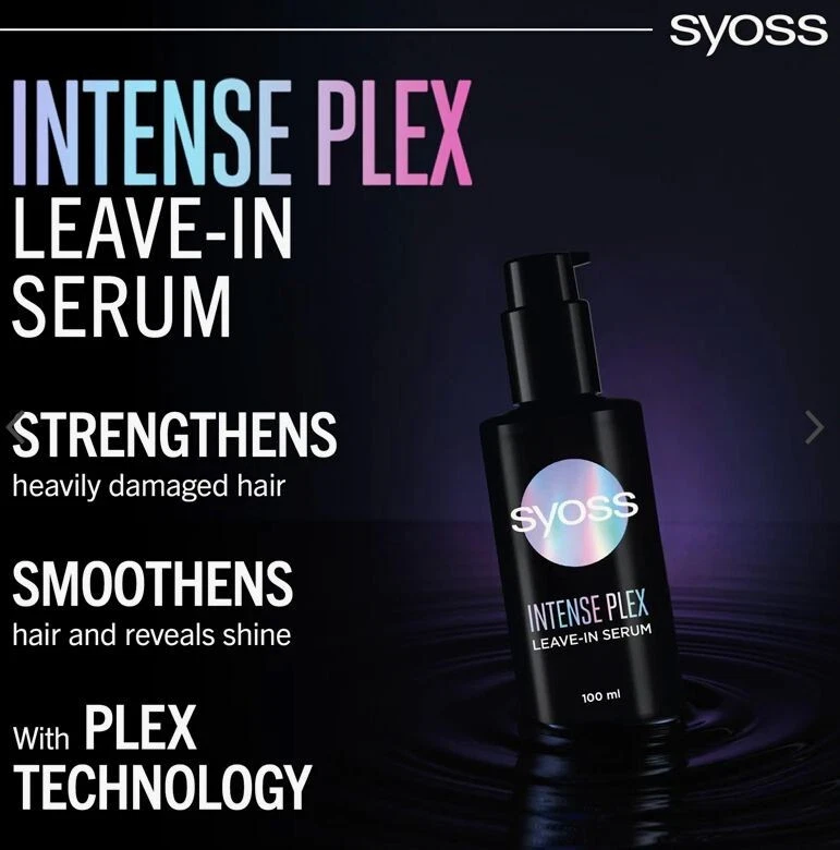 Syoss Intense Plex leave-in serum for very damaged hair, 100ml