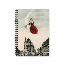 Fantasy Moon Lady Spiral Notebook - Ruled Line for Creative Minds