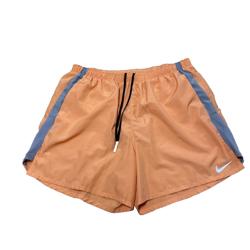 Nike Dri-Fit Stride Shorts Men XL Orange Gray Drifit 5" Lined Running Shorts XL - Picture 17 of 17