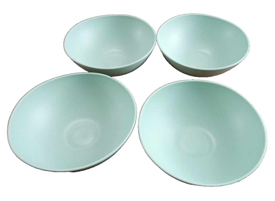 Room Essentials 4 Plastic Cereal Bowl Teal, BPA Free Dishwasher Safe