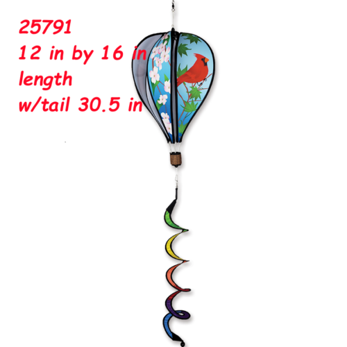 16" HOT AIR BALLOON-Cardinal Design- Wind Spinner by Premier Designs - Picture 1 of 1