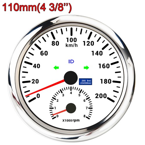 W Pro Series &ndash; 110mm Electrical 3 In 1 Gauge GPS Speedometer 0-120