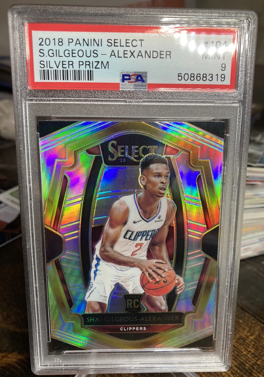 2018-19 Select Shai Gilgeous Alexander Silver Premier Level RC #104 PSA 9