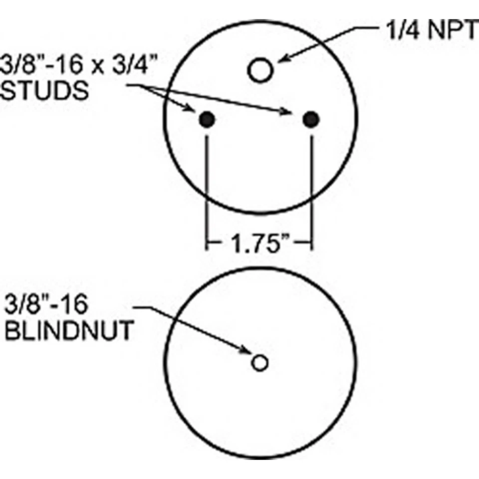 6781 Firestone Resorte neumático delantero o trasero lado del conductor pasajero para Chevy Suburban Foto 2 de 2