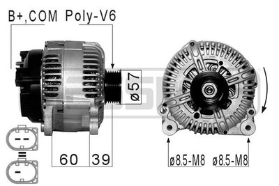 ERA 210831A Alternator for Audi, VW