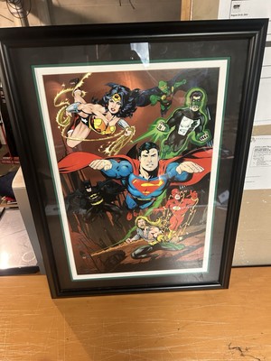 1998 Warner Bros  JLA United Limited Lithograph 107/250 Signed Howard Porter
