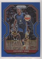 2021 Panini Prizm WNBA Blue Prizm 10/149 Odyssey Sims #80 0si4