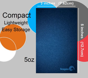 1TB or 500GB External Hard Drive for Nintendo Wii U Seagate Expansion Drive