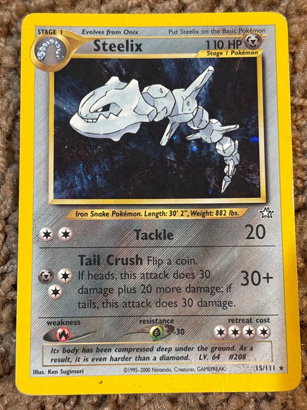 Steelix 15/111 Neo Genesis Holo