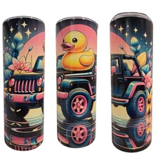 Rubber Duck Offroad 20oz Sublimation Stainless Skinny Sublimation Tumbler Cup