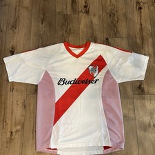 Vintage Club Atlético River Plate Soccer Jersey Size Large Captain Sports