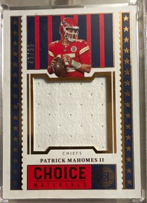 Patrick Mahomes II Chiefs Choice Materials #CHM-13 43/99 - Panini 2022 Encased