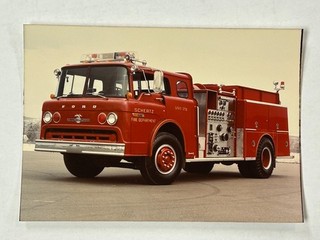 Schertz TX 1984 Ford C American La France Factory Fire Apparatus Print A64