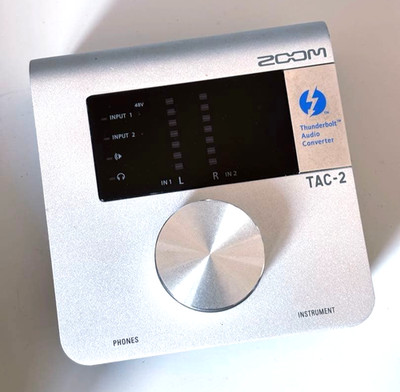 Zoom TAC-2 Compact Recording Device Thunderbolt Audio Interface W/Cable Tested