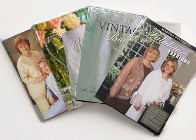 Martha Pullen Signed Sewing Pattern Book Lot w Patterns Vintage Smocking