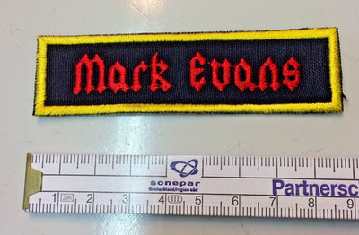 AC/DC  Patch (M244)  Mark Evans   ca 9 * 2  cm ungebraucht Neu
