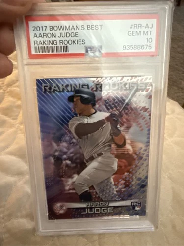 2017 BOWMAN'S BEST RAKING ROOKIES RR-AJ AARON JUDGE YANKEES GEM MINT PSA 10