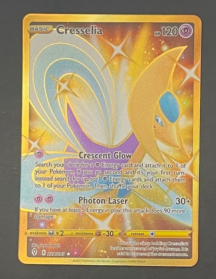 Pokémon Card Cresselia 228/203 Evolving Skies - Near Mint