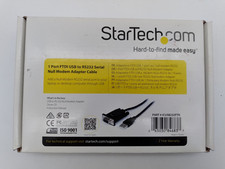 StarTech 1-Port USB to Null Modem RS232 DB9 Serial DCE Adapter Cable w/ FTDI