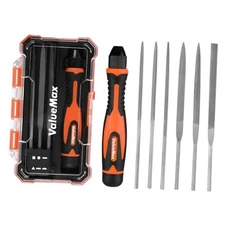  7PCS Interchangeable Needle File Set, Small File Set Includes Flat, Flat 