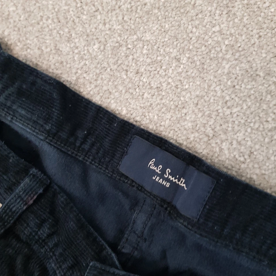 Paul Smith Mens Jeans 32x30 Blue Navy Regular Straight Cords Corduroy PS W32 L30 - Image 4 of 4