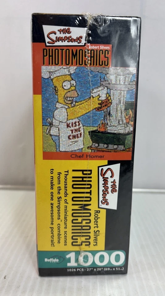 Buffalo Games Photomosaics The Simpsons "Chef Homer" 1000 Piece Puzzle W/ Poster - Image 2 of 4