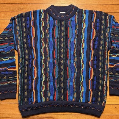 90年代 COOGI 3D ニット PUREWOOL AUSTRALIA Vintage 90s Purely Australian Coogi Style 3D Knit Sweater