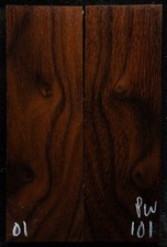 Peruvian Walnut 101 Knife Scales 5"x1.6"x 3/8" see 100 woods in my store