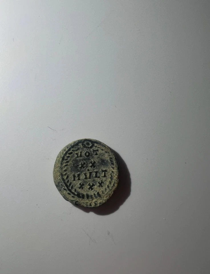 "Ancient Byzantine bronze coin (5th–6th century AD)" - Image 2 of 3