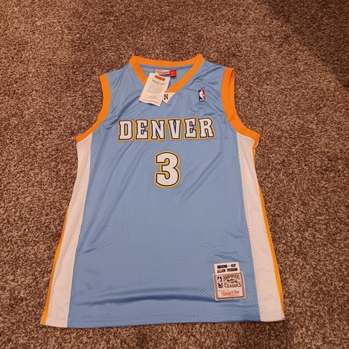 XL Allen Iverson 2006 blau Denver Nuggets NBA Basketball Trikot #3 brandneu - Bild 1 von 2