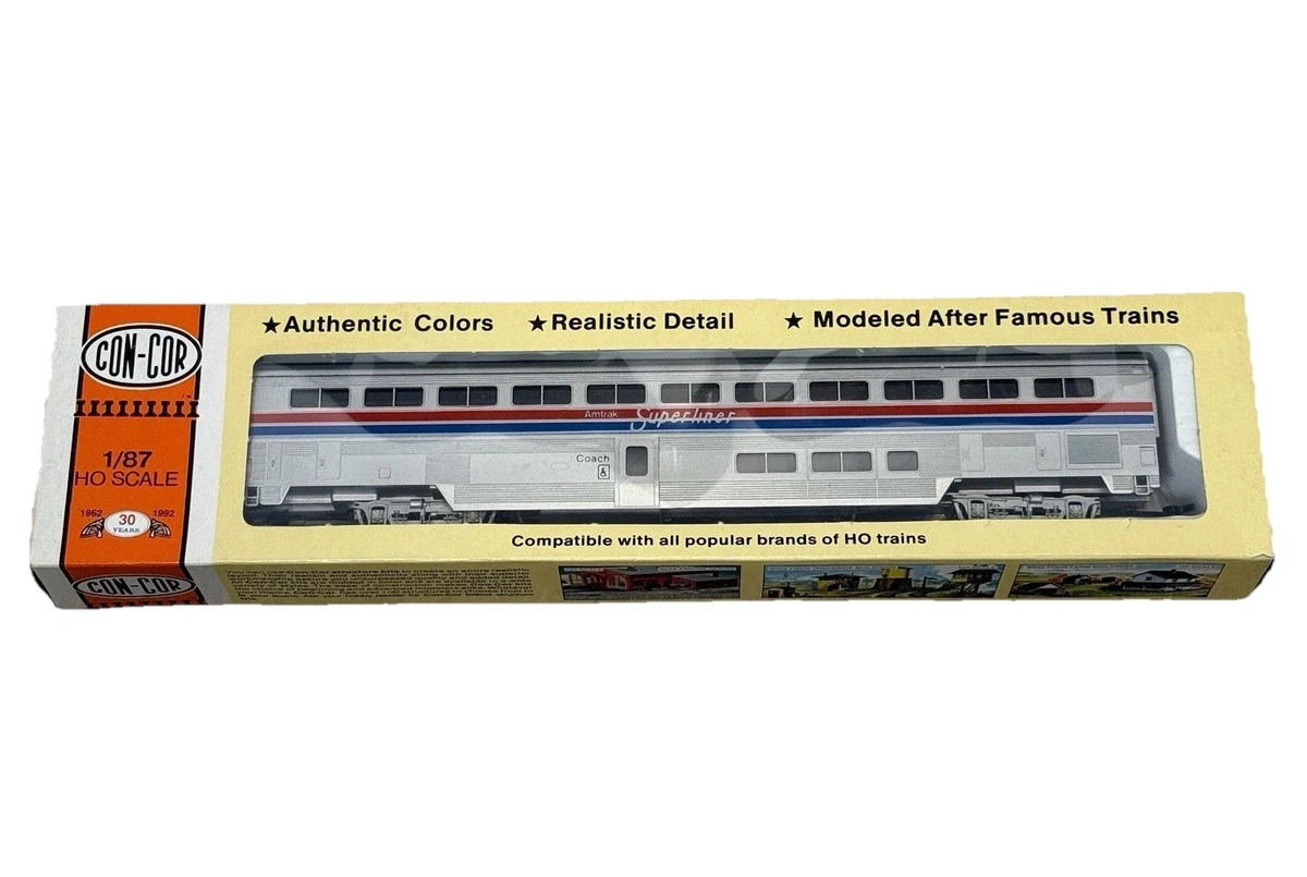 Con-Cor Amtrak HO Model Railroad Passenger Cars for sale - eBay