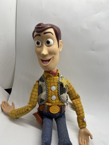 Disney Pixar Thinkway Toy Story Woody Pull String Bambola Parlante Funzionante Vintage - Foto 4 di 24
