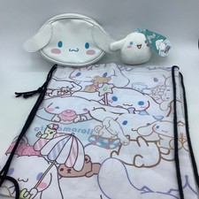 Cinnamoroll Lot Squishmallows Sanrio Mini Plush 3  Clip Belt Bag  Drawstring