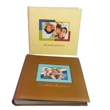 2 lot Hallmark Photo Albums 9" x 10" with Double Sided Photo Pages for 4x6 photo