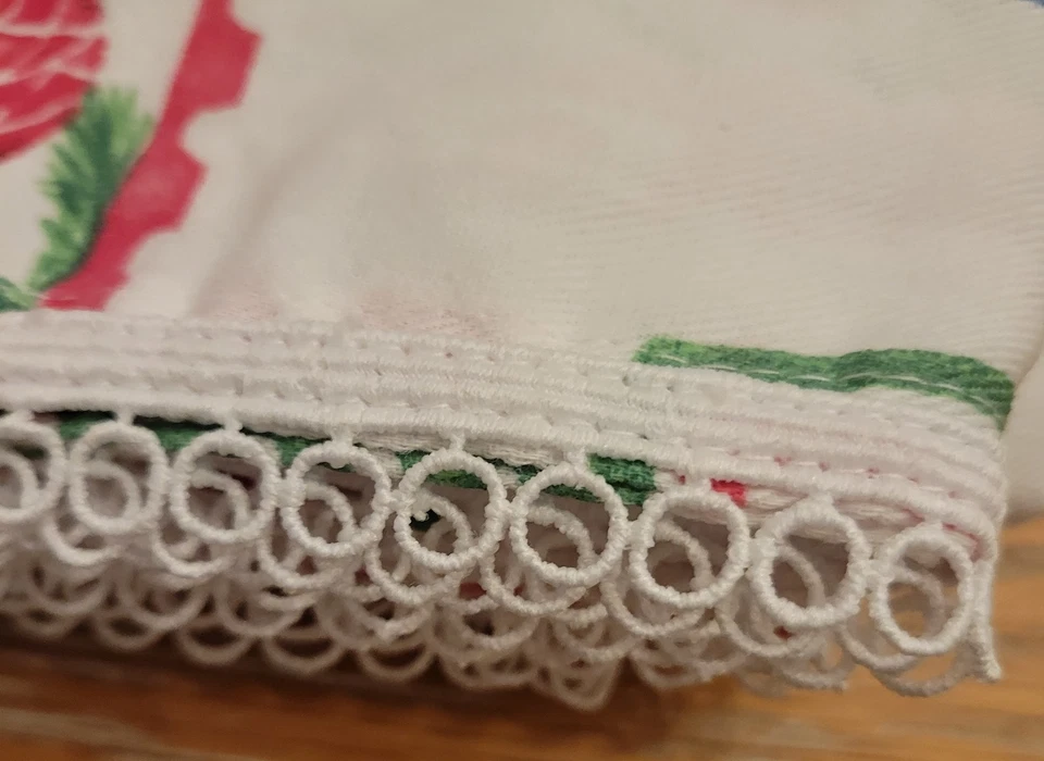 Занавеска для рождественского душа Cynthia Rowley кружевная бахрома белая - Изображение 3 из 4