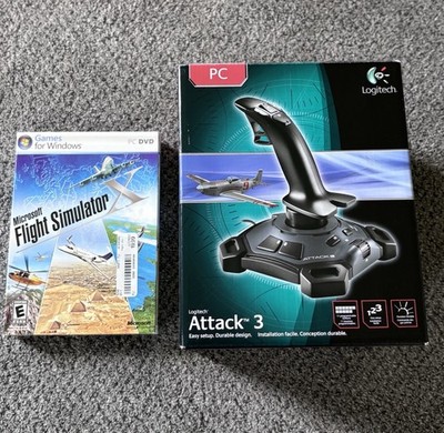 Logitech ATTACK 3 Game Flight Joystick Controller For PC - Flight Sim Game