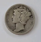 1927-S Mercury Silver Dime, Good Circ. Free Shipping 1998